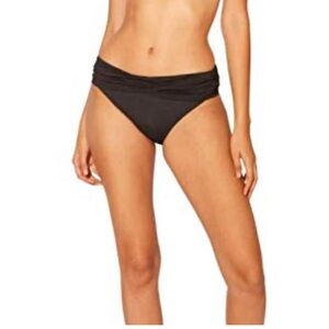 Bleu Rod Beattie James Bonded Sarong swim Bikini Bottom in black size 14 NEw